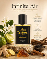 The Zagirdar Infinite Air Eau De Parfum – 100 ml | Premium Fresh Aromatic Long Lasting Perfume