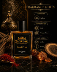 The Zagirdar Royal Privé Eau De Parfum – 100 ml | Premium Luxury Long Lasting Perfume for Men