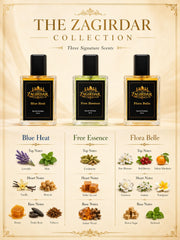 Blue Heat, Flora Belle & Free Essence 30 ML Perfume Combo – 3 Premium Fragrances Gift Set