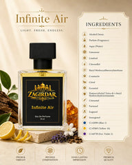 The Zagirdar Infinite Air Eau De Parfum – 50 ml | Premium Fresh Aromatic Long Lasting Perfume