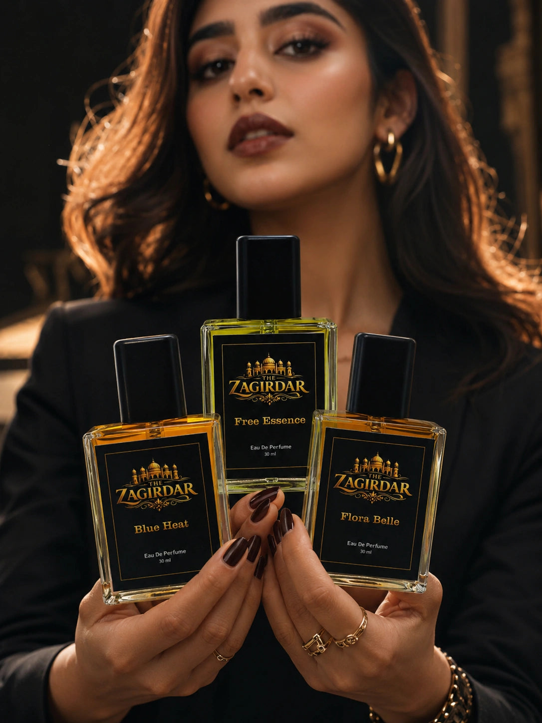 Blue Heat, Flora Belle & Free Essence 30 ML Perfume Combo – 3 Premium Fragrances Gift Set