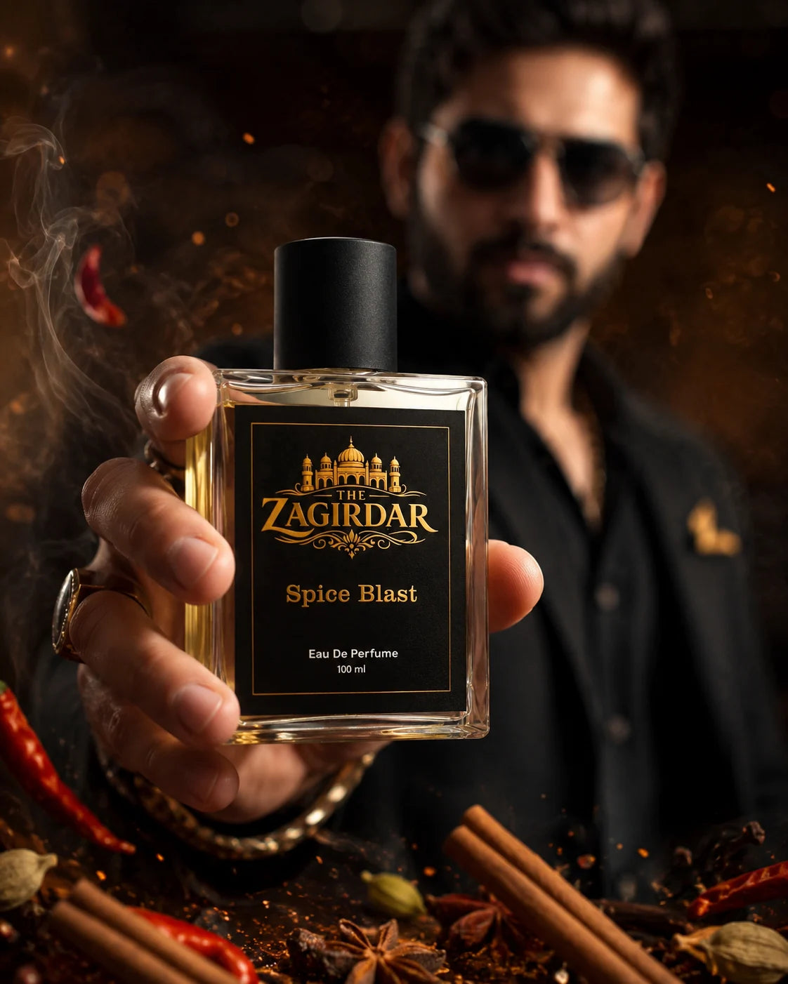 The Zagirdar Spice Blast Eau De Parfume for Men | Premium Long Lasting Perfume | Woody Spicy Fragrance | 100ml