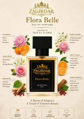 The Zagirdar Flora Belle Eau De Parfum for Women | Long Lasting Floral Luxury Perfume | 50ml