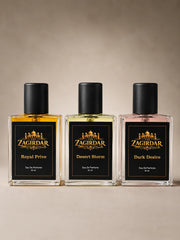 Royal Prive, Desert Storm & Dark Desire 30 ML Perfume Combo – 3 Premium Fragrances Gift Set