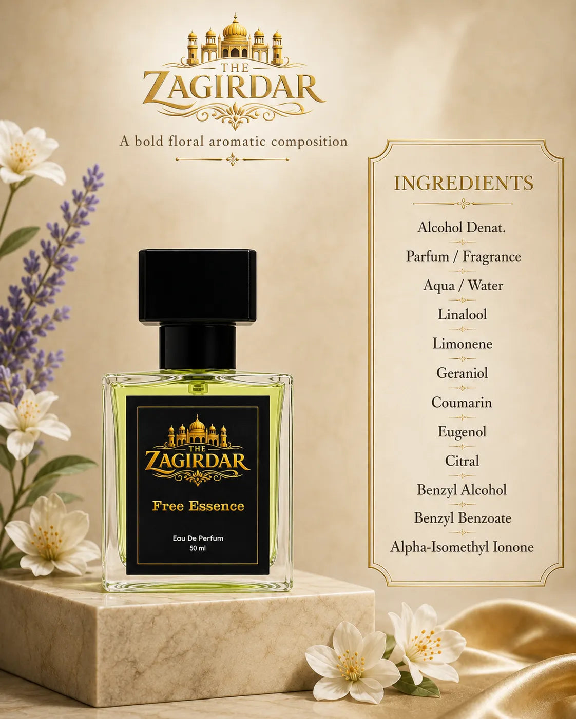 The Zagirdar Free Essence Eau De Parfum – 50 ml