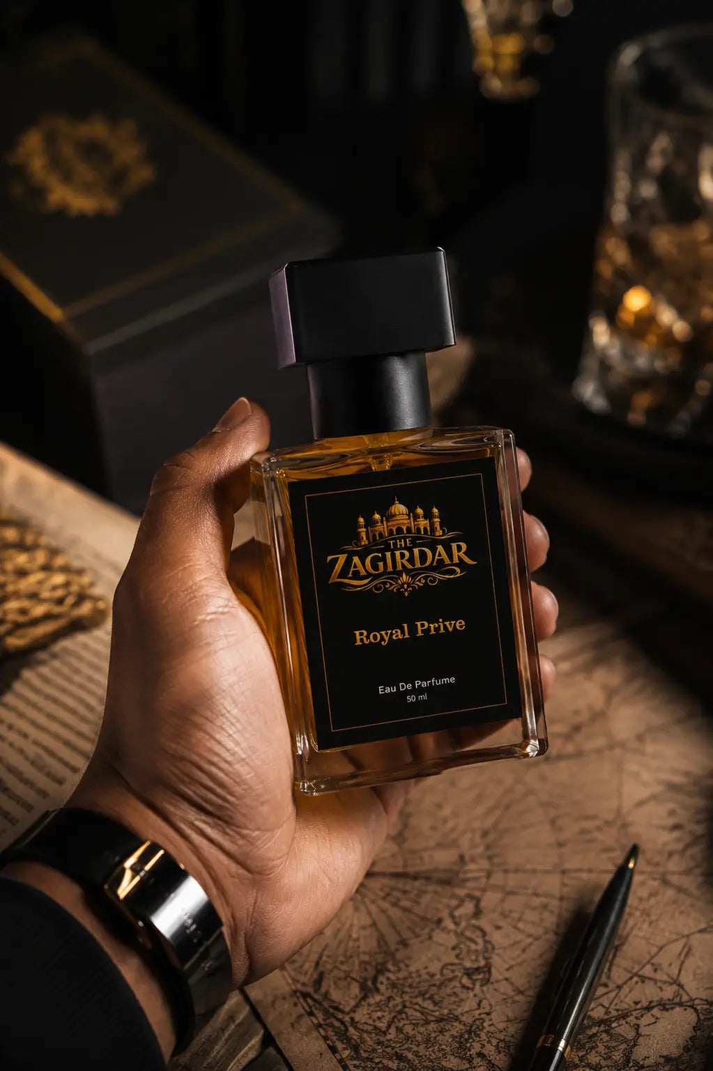 The Zagirdar Royal Privé Eau De Parfum – 50 ml | Premium Luxury Long Lasting Perfume for Men
