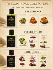 Free Essence, Desert Storm & Dark Desire 30 ML Perfume Combo – 3 Premium Fragrances Gift Set