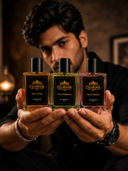 Blue Heat, Dark Desire & Free Essence 30 ML Perfume Combo – 3 Premium Fragrances Gift Set