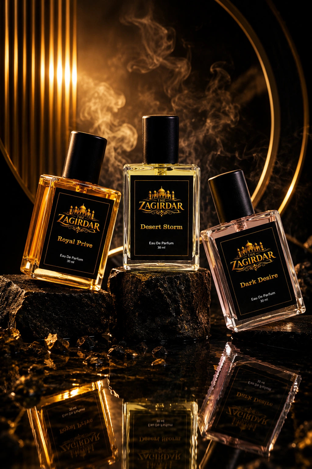 Royal Prive, Desert Storm & Dark Desire 30 ML Perfume Combo – 3 Premium Fragrances Gift Set